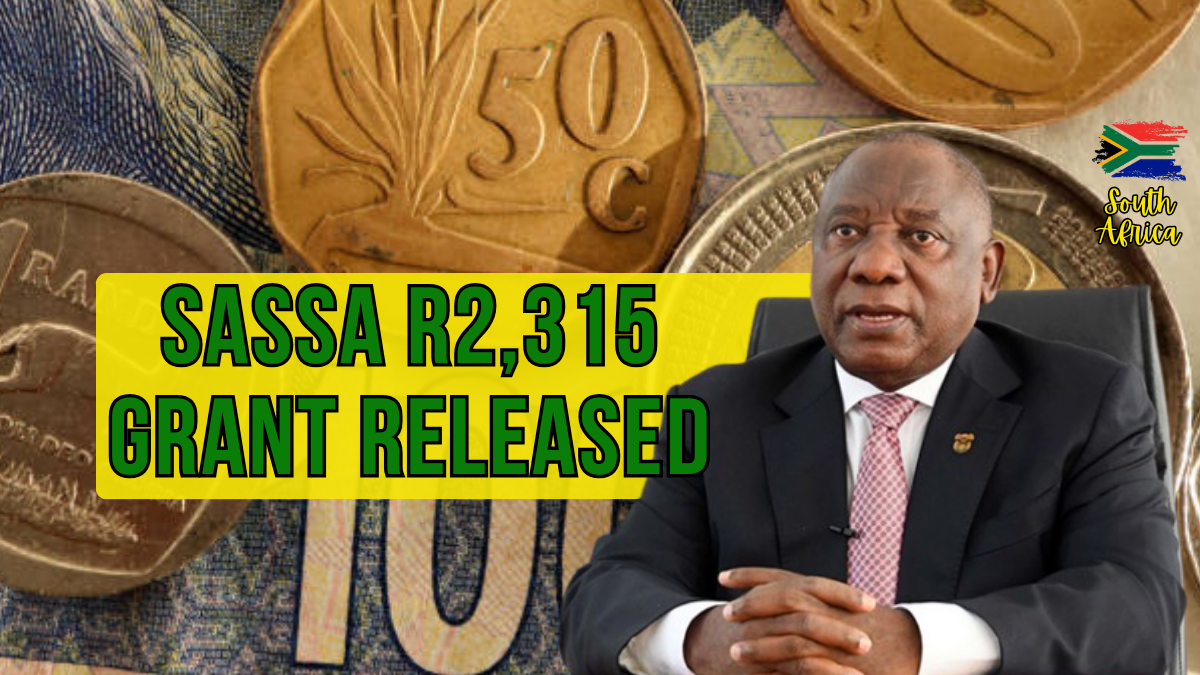 SASSA R2,315 September 2025 Grant
